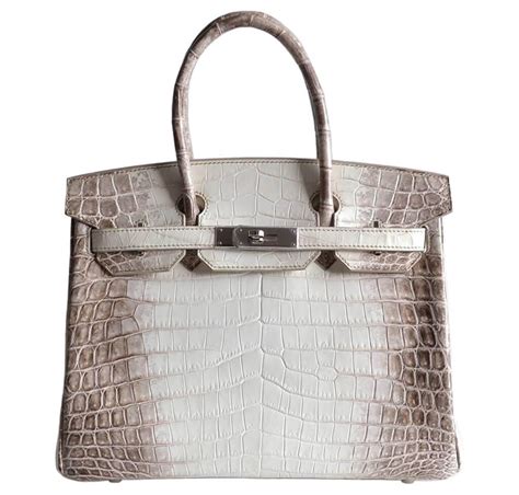 hermes sac birkin 30 crocodile niloticus himalayan|hermes himalayan bag price.